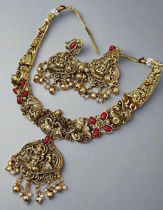 Antique Temple Jewellery Set