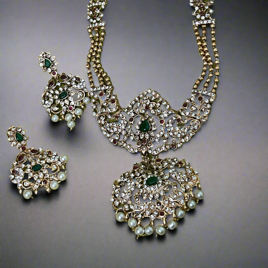 Antique Long Harram Jewellery set