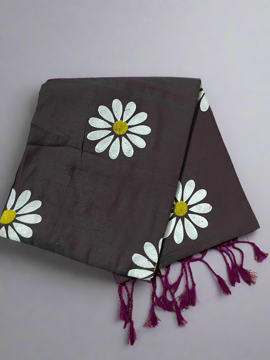 Cotton Sunflower Saree