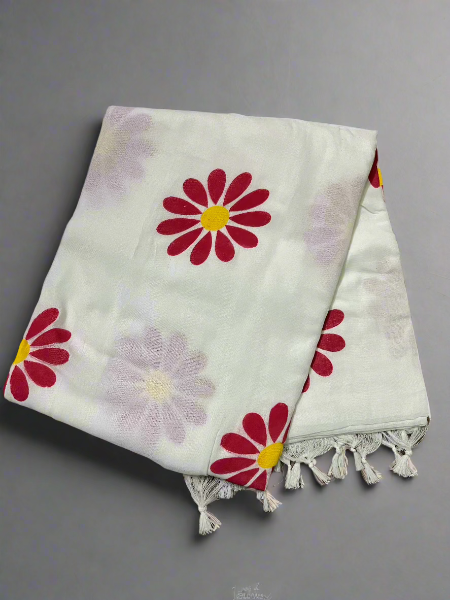 Cotton Sunflower Saree