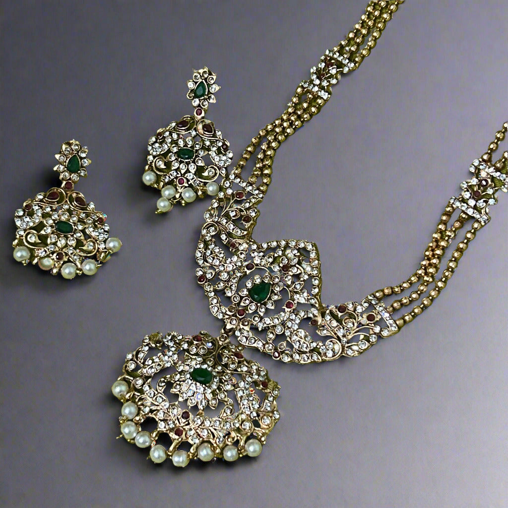 Antique Long Harram Jewellery set