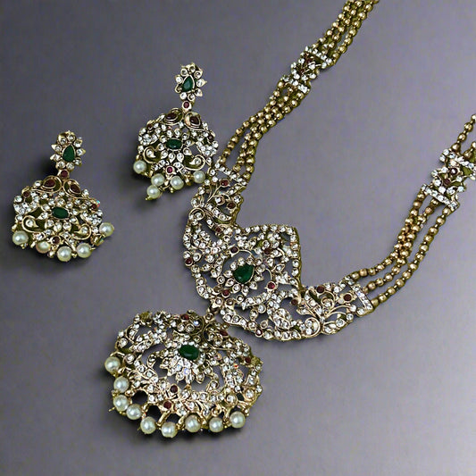 Antique Long Harram Jewellery set