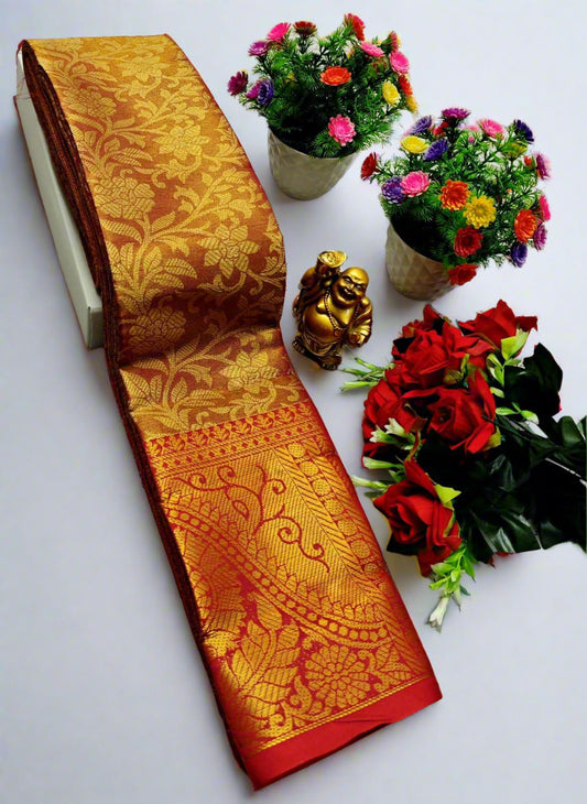 Golden Zari Saree