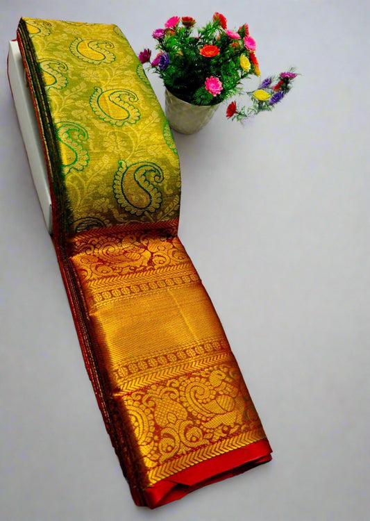 Golden Zari Saree
