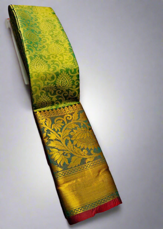 Golden Zari Saree
