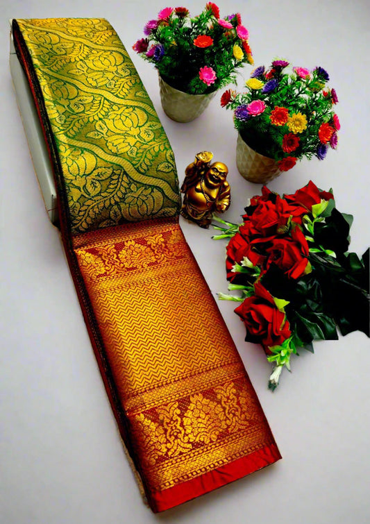 Golden Zari Saree
