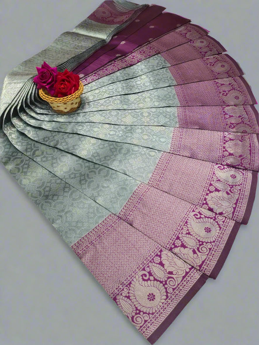 Silver Kubera Pattu